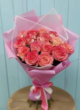 Букет 15 Розовых роз Равель #REPLACE_PRED# Высоцке